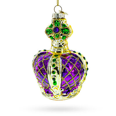 Royal Crown Glass Christmas Ornament $14.40