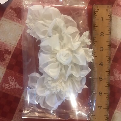 #ad 1pc pin Corsage Bride Flower Bouquet Wedding prom new in package 7” $6.95