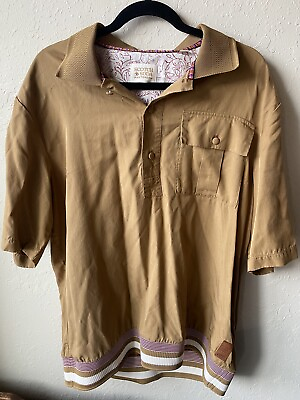 #ad Scotch amp; Soda Amsterdam Couture Vintage Tan 70s Style Shirt Mens Size XL. $13.50