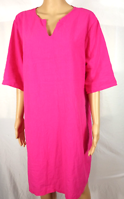 #ad Womans Pink V Neck Dress $14.99