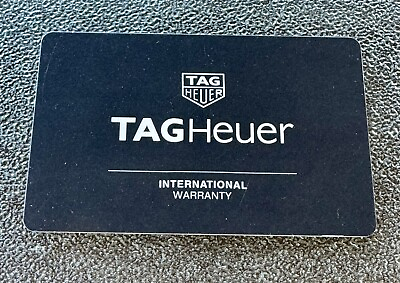 #ad TAG HEUER WATCH INTERNATIONAL GUARANTEE OPEN $19.99