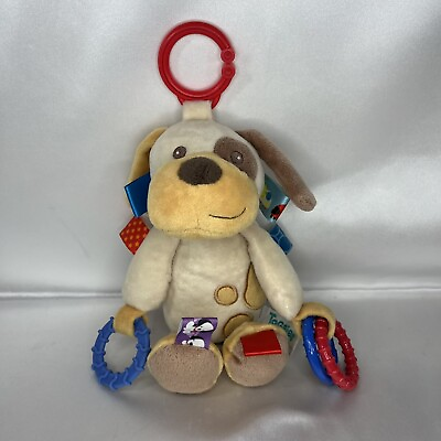 #ad Taggies Buddy Dog Plush Clip On Toy Squeaker Soft Cute Baby Safe $20.00