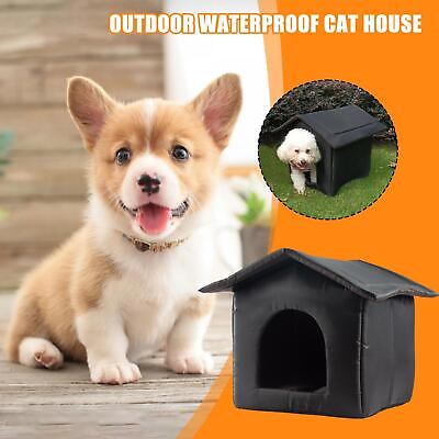 Cats House Waterproof Outdoor Keep Warm Pet Cat Cave Beds Nest Funny Pets Supply $14.68