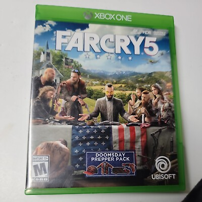#ad Far Cry 5 Xbox One 2018 Tested near mint mint disk. Cib $7.90