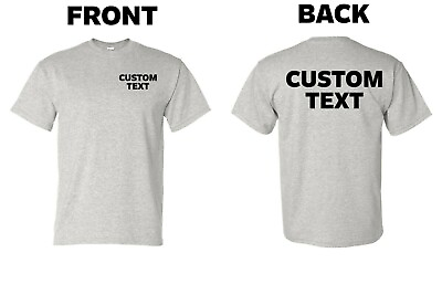 #ad Custom T Shirt Personalized Add Your Own Text $18.25
