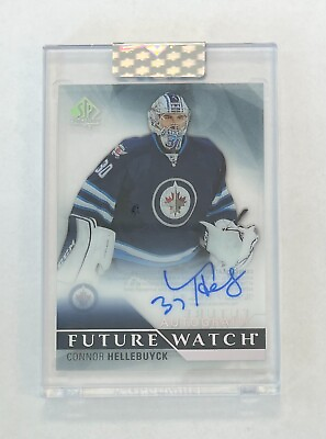 #ad 2019 20 Upper Deck Clear Cut Rookie Tribute Connor Hellebuyck RC AUTO #RTCH $92.99