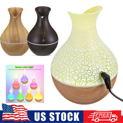 #ad Essential Oil Aroma Diffuser Aromatherapy LED Ultrasonic Humidifier Air Purifier $9.19