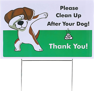 #ad Mr. Pen Yard Signs No Pooping Dog Signs for Yard Dog Poop Pick up Sign $13.99
