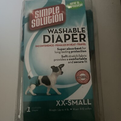 Simple Solution Washable Male diaper teal xxsmall $13.90