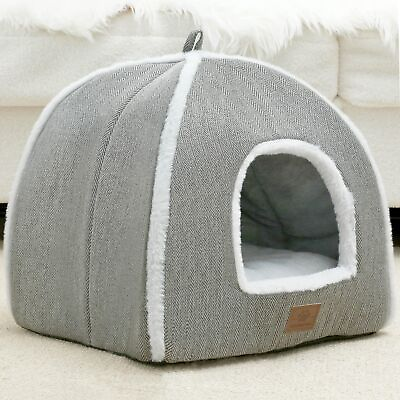 #ad cat beds for Indoor Cats Foldable cat Bed cave cat Bed with Washable Cushio... $34.06