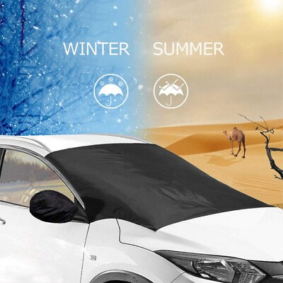 #ad Magnet Windshield Snow Cover Ice Protector Winter Summer Sun Shade For Car Truck $13.99