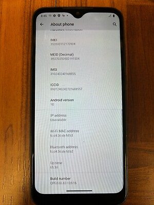 #ad Motorola Moto E 2020 Blue 32gb Boost Mobile XT2052 6 bad pwr button hva $25.00