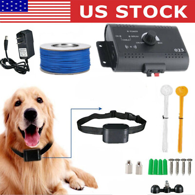 #ad Wireless Electric Dog Safe Fence Pet Containment System Shock Collars For Dog US $31.32