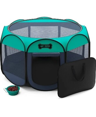 #ad Pet Playpen Foldable Portable Dog Cat Puppy Kennel for Small 29x 29 X 17 $19.99