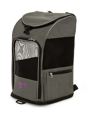 #ad TrustyPup Medium Cat amp; Dog Travel Pet Backpack Gray 16 lb Limit $29.97