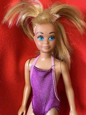#ad Skipper Sunsational Malibu Vintage Barbie Sister Doll 8 inch $21.00