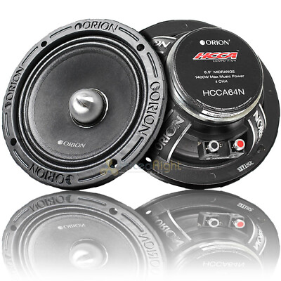 #ad Orion 6.5quot; Midrange Loudspeaker 1400 Watts Max 4 Ohm Competition HCCA64N Pair $199.95