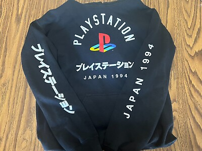 #ad PlayStation Japan 1994 Limited Black Pullover Hoodie Medium $23.99