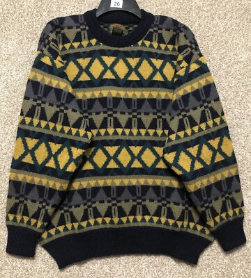 #ad Boston Traders Mens Wool Crewneck Pullover Sweater Size Medium Grampa $19.99