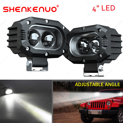 #ad 2X 4quot;LED Driving Hyper Spot Light 6500K Foglight Work Off Road Truck ATV Tractor $52.49