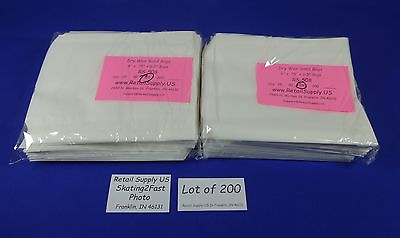#ad Qty 100 Dry Wax White Paper Sand Bags Concession Machine supplies 6quot; x0.75quot;x6.5quot; $14.99