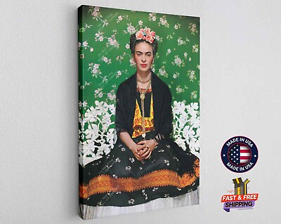 #ad Frida Kahlo Mexican Painter Art Canvas Wall Décor Art Home Print Room Painting $202.40