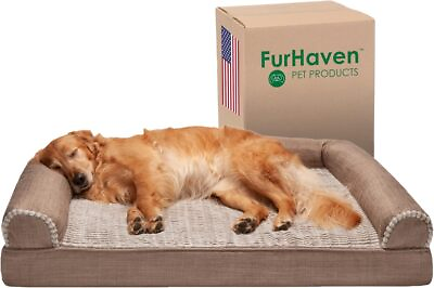 #ad Orthopedic Dog Bed for Large Dogs w Removable Bolsters amp; Washable Cover $45.14
