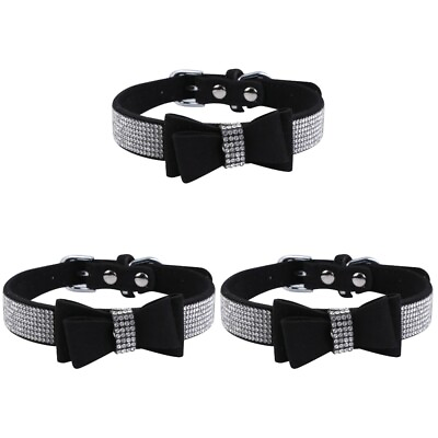 #ad 3 Pc Adjustable Puppy Collars for Litter Hot Pet Drill $12.99