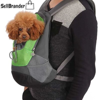 Pet Carrier Mesh Shoulder Bag Dog Puppy Outdoor Portable Sling Travel Backpack $12.89