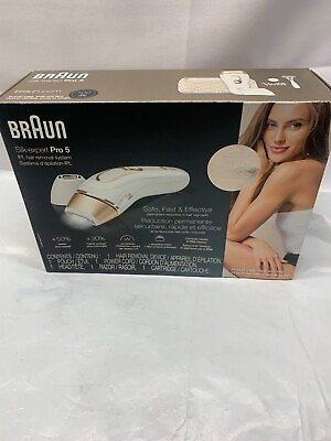 #ad Braun Silk Expert PRO 5 ILP Hair Removal System Gold White *New $279.99