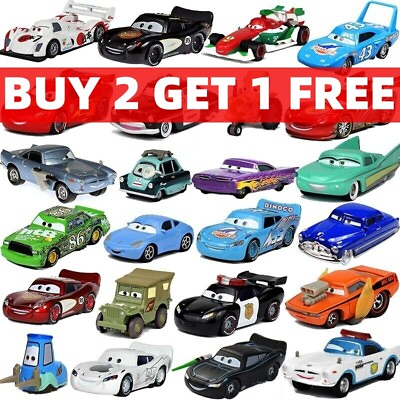 #ad Disney Pixar Cars McQueen Mater Francesco 1:55 Alloy Model Toy Cars Xmas Gifts $9.49