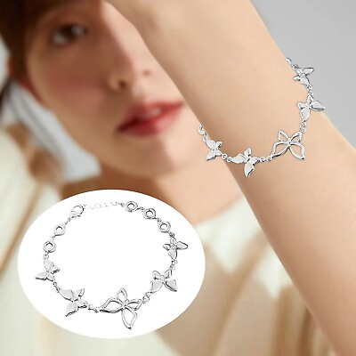 #ad Fresh And Sweet Bracelet Female Personality Simple Fashion Hollow Butterfly $8.58