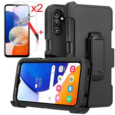 #ad For Samsung Galaxy A14 A15 5G A25 5G CaseBelt Clip Fit OtterboxTempered Glass $12.95