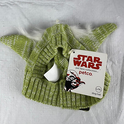 #ad Petco Star Wars Princess Yoda Green Dog Hat L XL $8.99