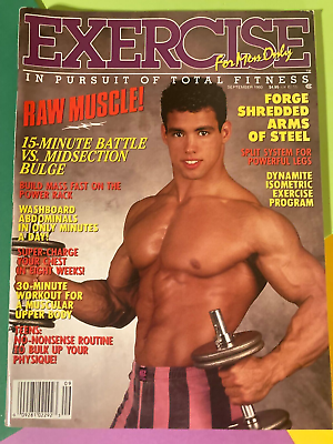 #ad EXERCISE FOR MEN MAGAZINE Sept. 1993 EXERCISE FITNESS HEALTH MEN#x27;S INTEREST $12.95