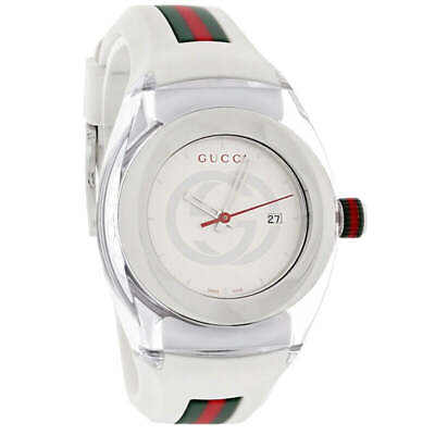 #ad Gucci YA137302 Sync 36MM Women#x27;s Two Tone Rubber Watch $268.17