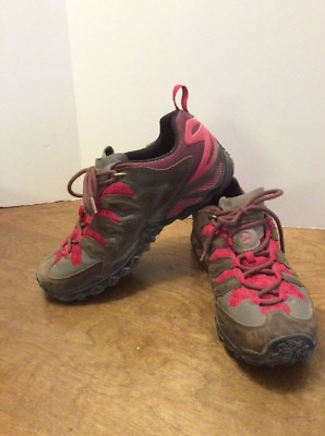 #ad Merrell Chameleon Hiking Shoe Women#x27;s Bitter Root 9.5M Leather Brown Pink $45.00