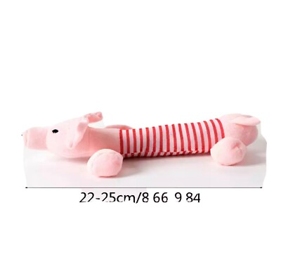 #ad small cute squeaky plush dog toy $4.00
