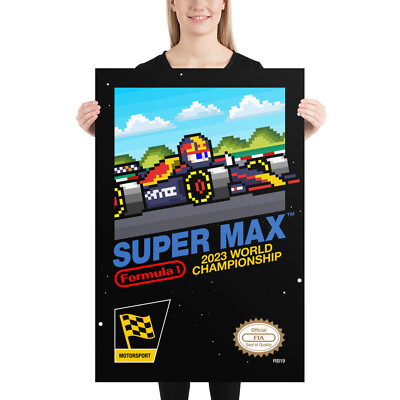 #ad Super Max Red Bull 2023 Formula 1 One F1 Retro Nintendo 8 bit Cap T Shirt Poster $34.99