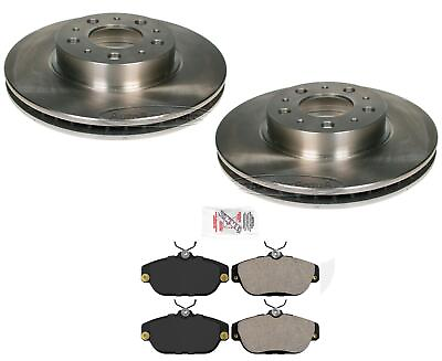 #ad Fits 94 95 Volvo 940 With ABS amp; 94 Volvo 960 With ABS Front Brake Rotors amp; Pads $146.00