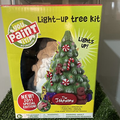 #ad Light Up Christmas Tree Ready To Paint 36 Lights New $19.99
