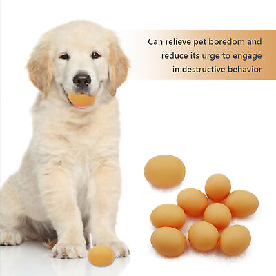 #ad Long Lasting Pet Toy Dog Chew Toys Set for Small Medium Pets Squeaky Egg Shape $7.06