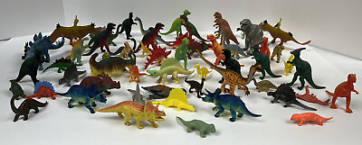 #ad Bundle Plastic Toy Play Dinosaurs Lot Of 60 $19.99