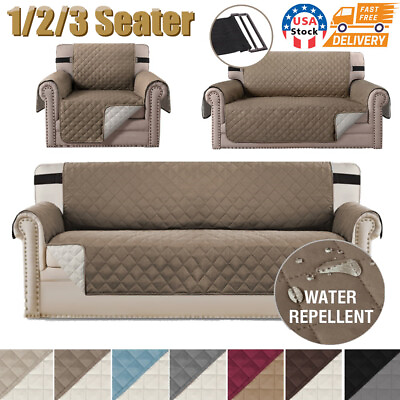#ad Quilted Sofa Cover Water Resistant Furniture Pet Protector Throw Sofa Slip Cover $19.99