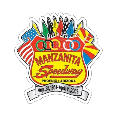 #ad Manzanita Speedway Vintage Sprint Car Racing Kiss Cut Stickers $3.29