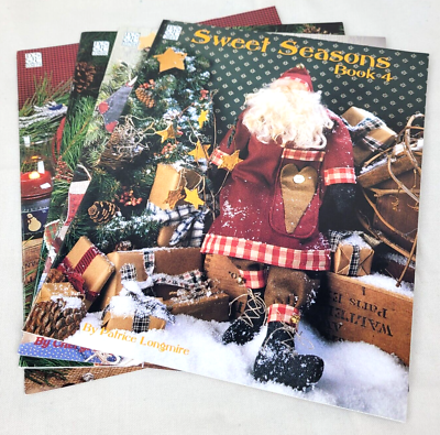 #ad Lot of 4 DPC Christmas Sewing Pattern Leaflets Snow Angels Sweet Seasons $16.49