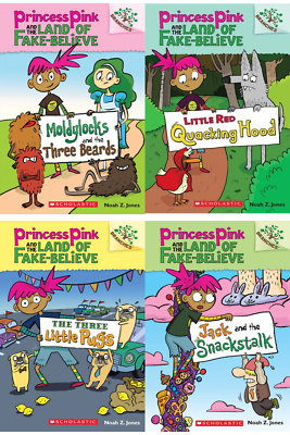 #ad Princess Pink and the Land of Fake Believe Series All 4 Bo Series $11.96