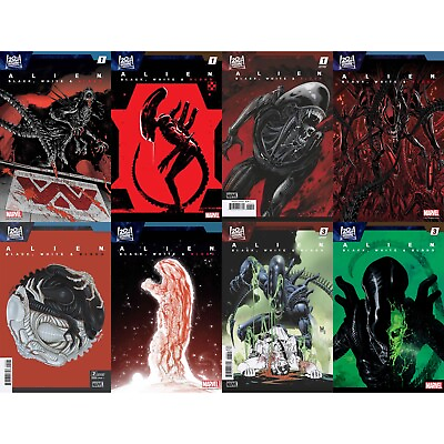 #ad Alien: Black White amp; Blood 2024 1 2 3 Variants Marvel Comics COVER SELECT $5.88