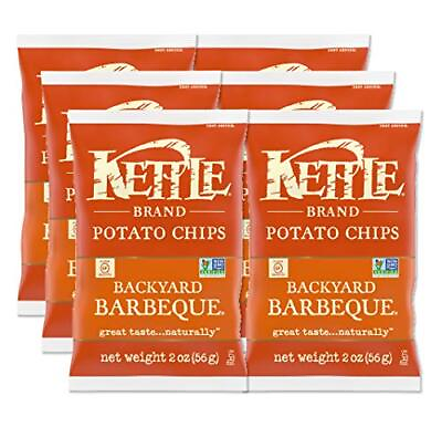 #ad Kettle Brand Potato Chips Backyard Barbeque 2 Oz Pack of 6 $23.64