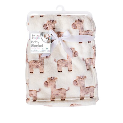 #ad Supersoft Giraffe Baby Blanket 75cm x 100cm Cute Blanket GBP 8.99